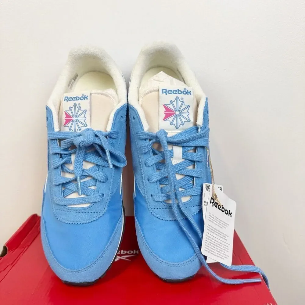 Reebok Classic Sz 10 AZ Retro Running Sneakers Blue Women’s Vintage 70s Style Ne